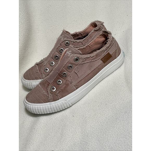 Blowfish Malibu Dusty Rose Slip-on Canvas Sneakers Size 8 - Picture 2 of 6